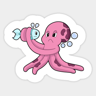 Octopus Fish Sticker